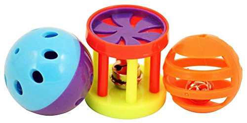 1195 Bonka Bird Toys Play 3 Foot Toys ball cockatiel parakeet toys cage parrot cat conure
