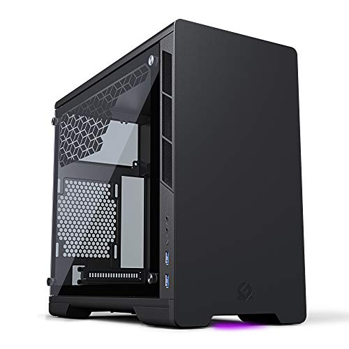 MTALLICGAR-MetallicGear-Neo-Mini-V2-Series-Mini-ITX-Case-Compact-Chassis-Sand-Blasted-Aluminum-Tempered-Glass-Panel-Liquid-Cooling-Ready-Black
