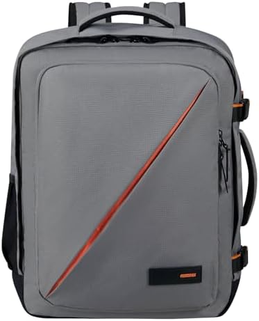 American Tourister Take2Cabin - EasyJet Cabin Bag 36 x 20 x 45 cm, 38 L, 0,70 kg, Bagagem Manual, Mochila M para aviões subterrâneos, Cinzento (Cinzento Escuro)