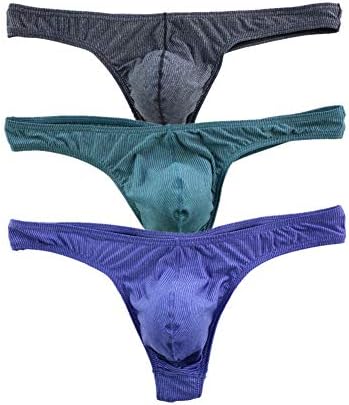 ActioNow Mens Thongs Underwear Sexy G-String Quick-Drying Comfortable T-Back,3-Pack