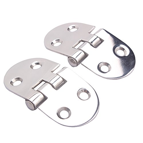 image for HOFFEN 2Pcs Boat Stainless Steel Door Hinges Marine Round 3