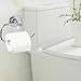 JIEPAI Suction Cup Pater Holder,Powerful Vacuum Suction Cup Toilet Paper Roll Holder,Wall Mount Towel/Tissue Rack for Bathroom & Kitchen-Drill Free,Chrome