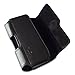 De-Bin LG G3 Leather Pouch Case - Belt Clip Holster Cover w/ Belt Loops (Also Fits LG G3 Phone With One Thin Cover On)
