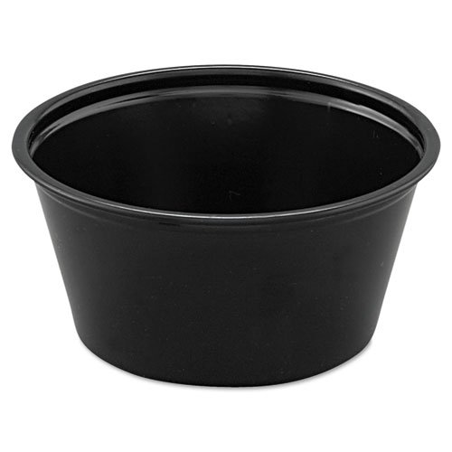 Fabri-Kal PC200B Black Portion Cup, 2-Ounce - 2500 Per Case