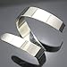 RechicGu Egypt Cleopatra Swirl Snake Upper Arm Cuff Armlet Armband Bangle Bracelet (Silver)