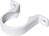 Merriway BH05556 8 Pcs White 40mm Waste Pipe Compression Fittings Clips view 1