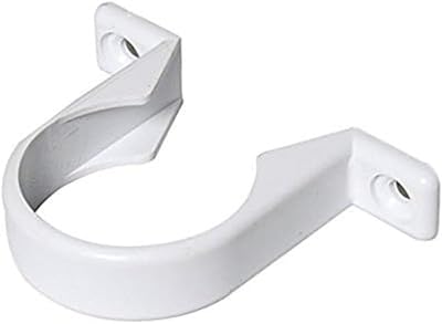 Merriway BH05556 8 Pcs White 40mm Waste Pipe Compression Fittings Clips