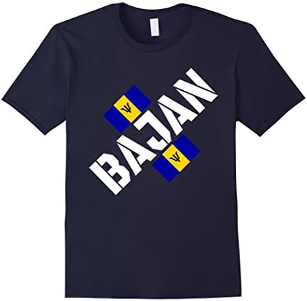 Mens Storecastle: Bajan Pride Barbados Flag Gift T-Shirt Medium Navy
