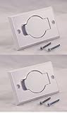 2 Standard White Inlet Valves for Beam Central Vacuum