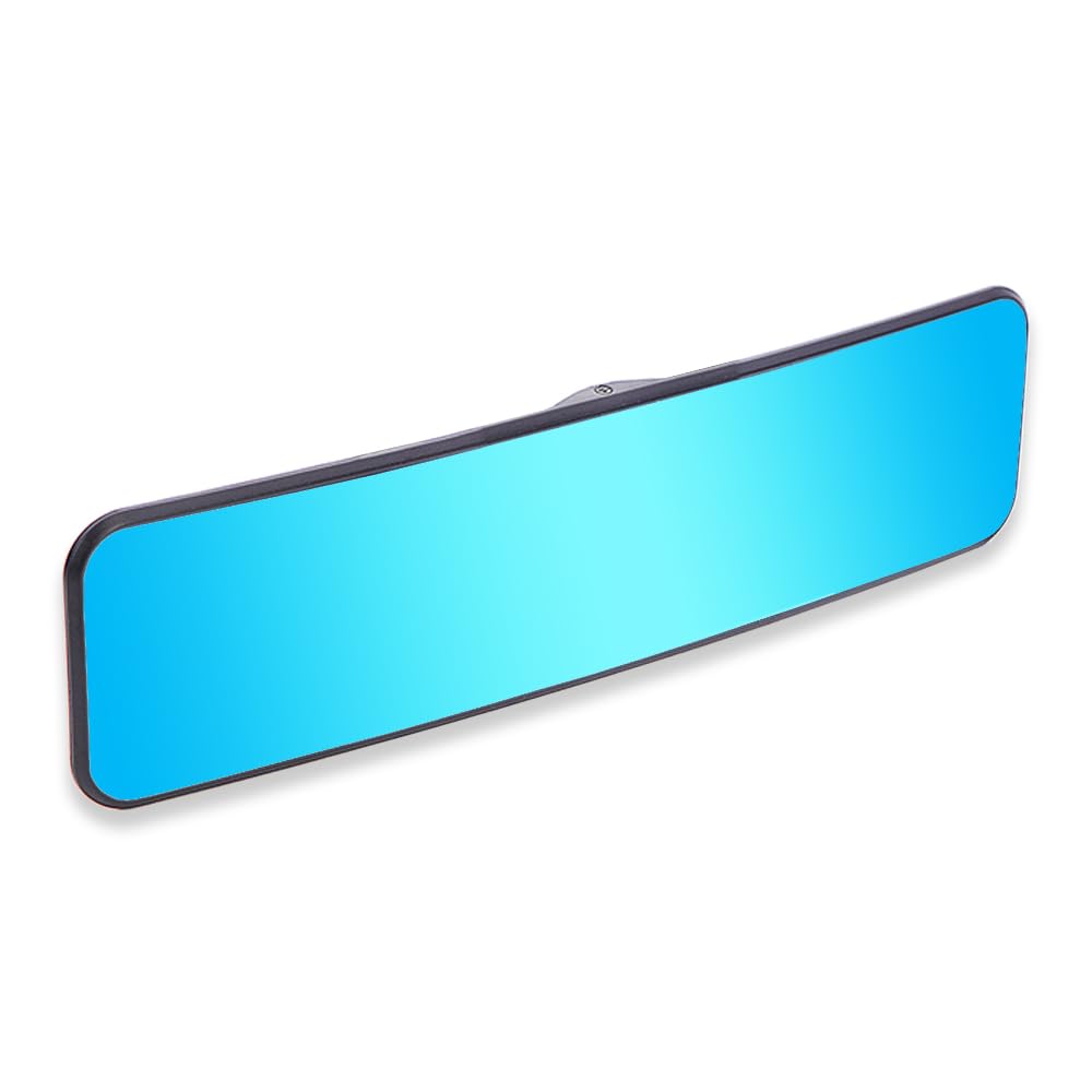 Photo 1 of SkycropHD Anti Glare Rear View Mirror for Car, Clip on Wide Angle Panoramic Rearview Mirror Eliminate Blind Spots – Convex, Blue
