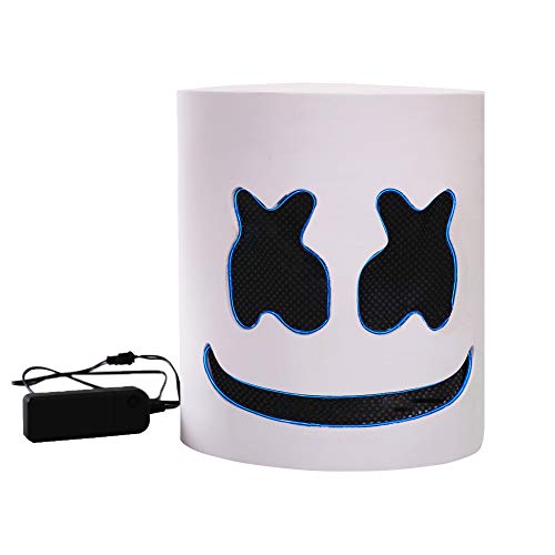 LED Light up DJ Mask Music Festival Helmets Mask Full Head Masks Halloween Party Cosplay Mask - Thumbnail 6