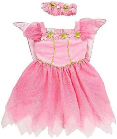 Toddler Girls Pink Fairy Princess Costume with Butterfly Wings