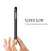 Samsung Galaxy S6 Case: Stalion Slider Series Matte-UV Textured Sliding Style Protective Hard Case (Suit Blue/Gold)