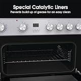 Hisense HDE3211BXUK 60cm Electric Cooker with Ceramic Hob Brushed Stainless view 8