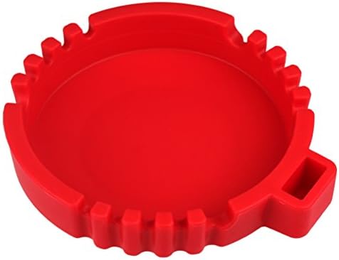 UNIQEE Silicone Ashtray Eco Friendly Unbreakable Soft Rubber High Temperature Heat Resistant Colorful Cigar Holder for Smokers put Ash (6.5inch, Red)