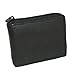 Paul & Taylor Black Leather Zip Around Center Flap Bifold Wallet