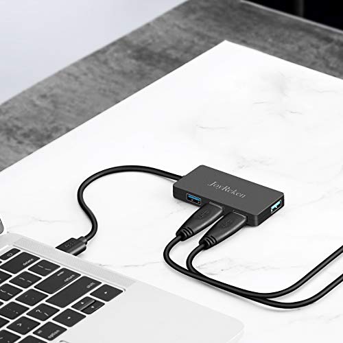 USB 3.0 Hub, JoyReken Ultra Slim 4-Port USB 3.0 Data Hub Portable Super Speed for MacBook, Mac Pro/Mini, iMac, XPS, Surface Pro, Notebook, PC, USB Flash Drives, Mobile HDD, and More[Upgraded] - Thumbnail 5
