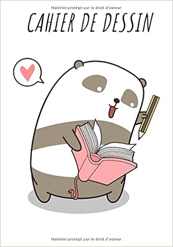 Cahier De Dessin Carnet De Croquis Mignon Panda Pour Enfant Grand Format 17 78 X 25 4 Cm 100 Pages A Remplir Pour Dessiner Peindre Faire Des De Creations Artistiques French