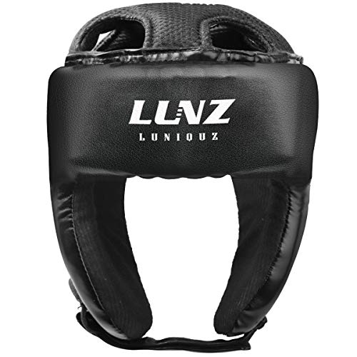 Luniquz Boxing Protective Headgear for Kids, L Black - Thumbnail 7