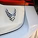 2-Pack Metal US Air Force Emblem 3D Blue Wings Auto Badge USAF Sticker