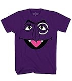 Sesame Street Count Von Count Face Tee Funny Humor Pun Adult Mens Graphic T-Shirt Apparel (Large)