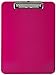 Trade Quest Plastic Clipboard Opaque Color Letter Size Low Profile Clip (Pack of 6) (Pink)