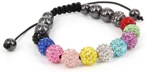 Cmagic® shamballa style bracelets Crystal Disco 9 Beads Multicolor