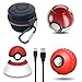 Accessories Kit for Pokeball Plus Controller, VOKOO Carrying Case, Clear Case, Silicone Cover and Charger Stand Compatible with Nintendo Switch Pokémon Lets Go Pikachu Eevee Game, 4-in-1