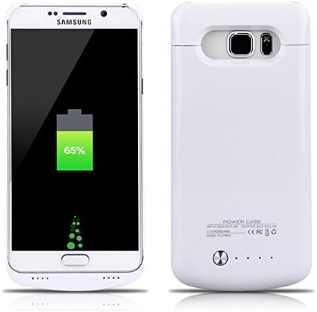 Wendapai Samsung Galaxy Note 5 4200mAh Battery Case Portable Charger Case Excellent Back Shell Protective Power Case External Battery Rechargeable Backup Case (White)