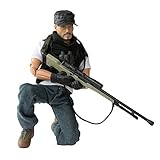 World Peacekeepers Army Men by Action Figures: 30-Pt. Full-Motion 12-Inch Army Toys w/ Ninja Grip, Military Sniper Rifle, Binocs & Pack (Undercover Sniper)