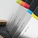 Vremi 6 Piece Knife Block Set with Knives - Kitchen Knife Set with Block Universal Knife Holder Stainless Steel Chef Knife Set Carving Paring Serrated Utility and Chef's Knife Butcher Block Knife Set