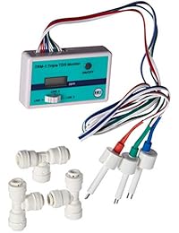 HM Digital Triple Inline Ro DI TDS Monitor con 1 4 inch t fittings