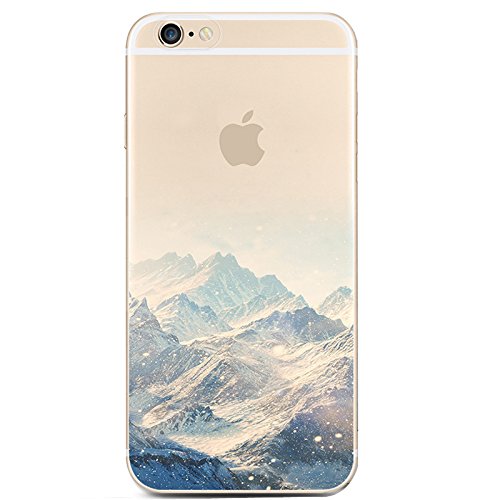 iPhone 6 Case,iPhone 6s Case, LUOLNH Blue Snow Mountain Painting Translucent TPU Case Cover For iPhone 6 6s (4.7 inch)...