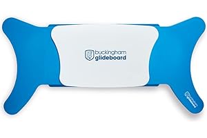 BUCKINGHAM HEALTHCARE Buckingham Glideboard Transfer Board Wheelchair Accessories Mobility Aids Wheelchair Transfer Seat Disability Aids for Elderly and Disabled Mobility Aids Furniture Transfers Blue/White