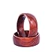 SOLEED Rings Wooden Wedding Band For Men and Women, 8mm Natural Koa Wood Ring, Comfort Fit Design, Domed Top