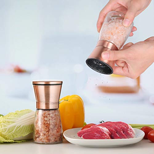 bonris Copper Stainless Steel Salt and Pepper Grinder Set Manual