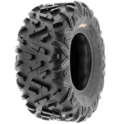 SunF 25x10R12 ATV UTV Tire 25x10x12 Rear Radial Replacement 6 Ply A043 Tubeless ATV, Sideby