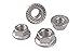 RuoFeng Stainless Steel Serrated Hex Flange Nuts Locknuts 50 Pcs (M6)