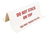 MR Label Company Do Not Stack 3D Tent Labels, 12" L