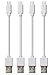 InkoTimes Micro USB Cable Short 8 Inch USB 2.0 A-Male to Micro B Charge and Sync Cable (4 Pack) (White)