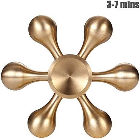 KINTUS Hand Fidget Spinner Toy 6 Sides Ultra Durable Stainless Steel Bearing High Speed Spins Precision Metal Hand spinner EDC ADHD Focus Anxiety Stress Relief Boredom Killing Time Toys