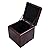 Cube Ottoman Pouffe Storage Box Lounge Seat Footstools with Hinge Top Brown
