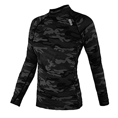 DRSKIN Compression Tight Shirt Baselayer Running Shirt Top Yoga Rash Guard Women