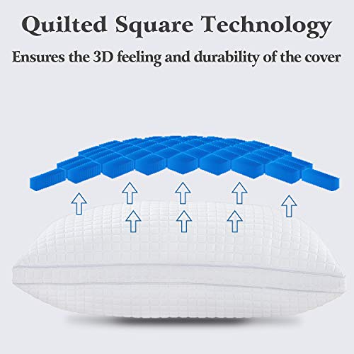 JOLLYVOGUE King Size Pillows Set of 2,Luxury Hotel Down Alternative