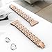 Wearlizer Bling Band Compatible with Galaxy Watch 42mm Band/Samsung Watch Band 42mm for Women,Metal Jewelry Strap Wristband Replacement for Samsung Watch Active/Samsung Gear S2 Classic(Rosegold