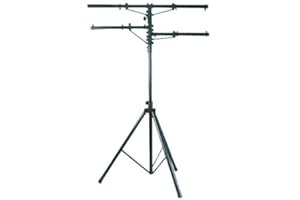ADKINS PROFESSIONAL LIGHTING 12' Heavy Duty Black Tri-Pod Stand w/2 Side Bars - Adkins Pro Lighting