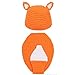Kitron TM Cute Unisex Newborn Boy Girl Crochet Knitted Small Fox Style Baby Outfits Costume Set Photography Photo Prop