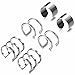 Jstyle 3Pairs Stainless Steel Ear Cuff Set Non-Piercing Cartilage Cuff Earring for Women