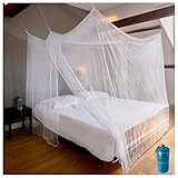 Premium Mosquito Net for Double Bed Canopy by #1 EVEN Naturals | With TWO Openings | Largest Screen Netting Curtains | Insect Malaria Repellent | Full hanging kit, Free Carry Bag & eBook | 50% OFF