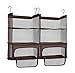 STORAGE MANIAC 2-Pack Luggage Suitcase Organizer, Portable Hanging Closet Shelves Organizer with Zipper